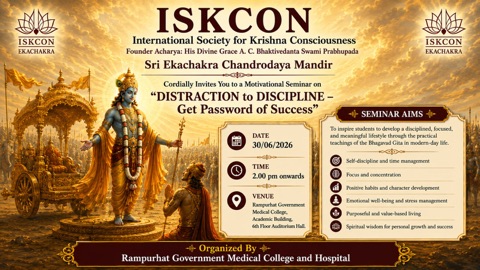 ISKCON Distraction to Discipline — group photograph, 24 Jun 2026