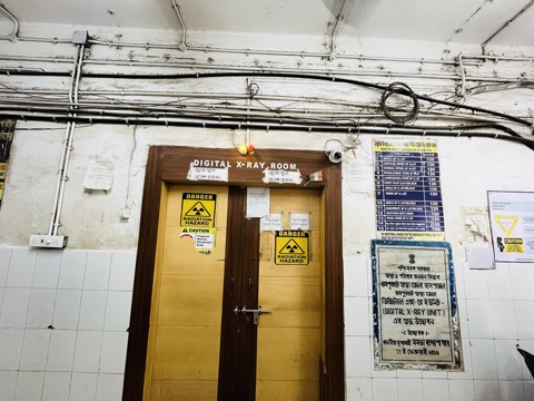 Digital X-Ray Room entrance